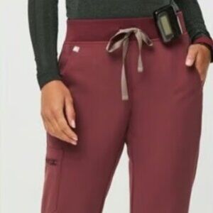 Figs Scrub Pant Limited Edition Zamora Jogger Dark Cherry XS Petite Small